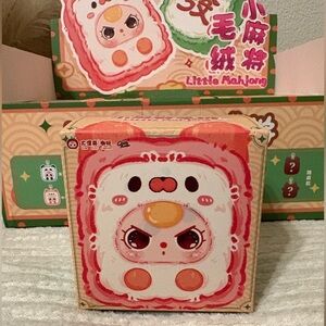 New Sealed Baby Three Little Mahjong Plush Bag Charm Collectible (1 Blind Box)